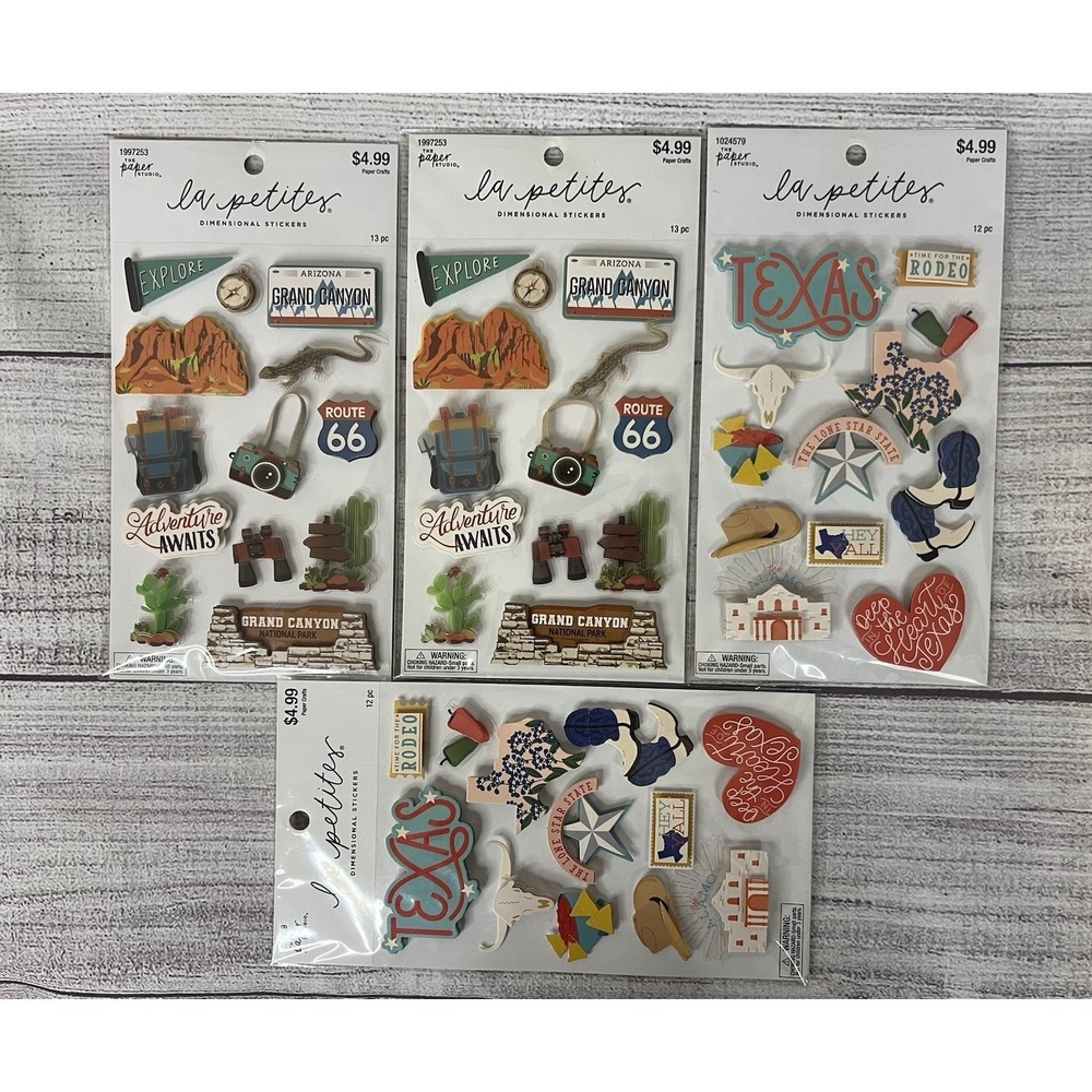 The La Petites' And Crafter's Square Scrapbook Stickers 3D Lot of 17 - Picture 3 of 6